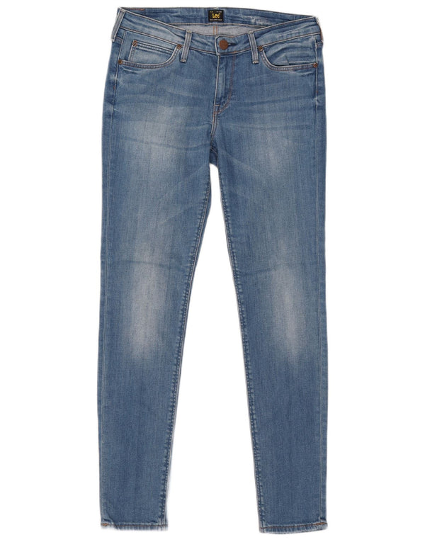 Lee Womens Scarlett Skinny Jeans W29 L33 Blue Cotton