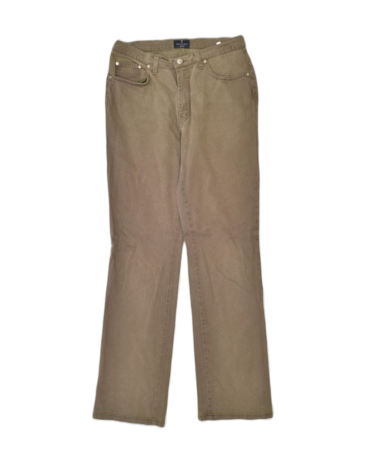 TRUSSARDI JEANS Womens Straight Casual Trousers W28 L30  Brown Cotton | Vintage | Thrift | Second-Hand | Used Clothing | Messina Hembry 