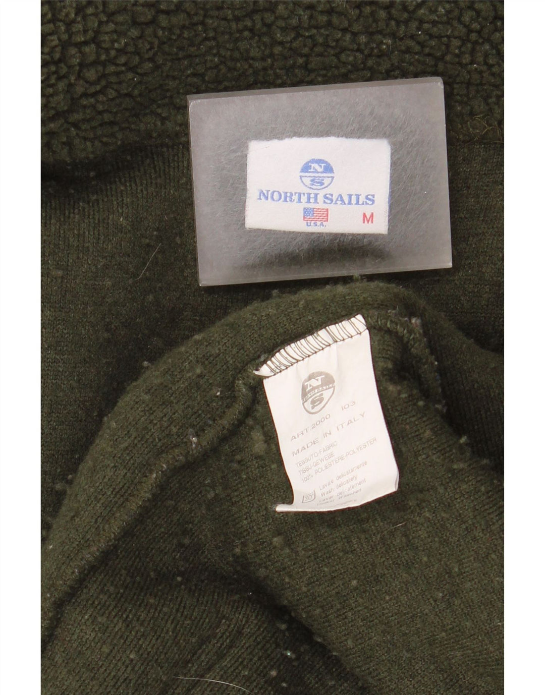 North Sails Ανδρικό γραφικό φλις μπουφάν UK 38 Medium Green Polyester