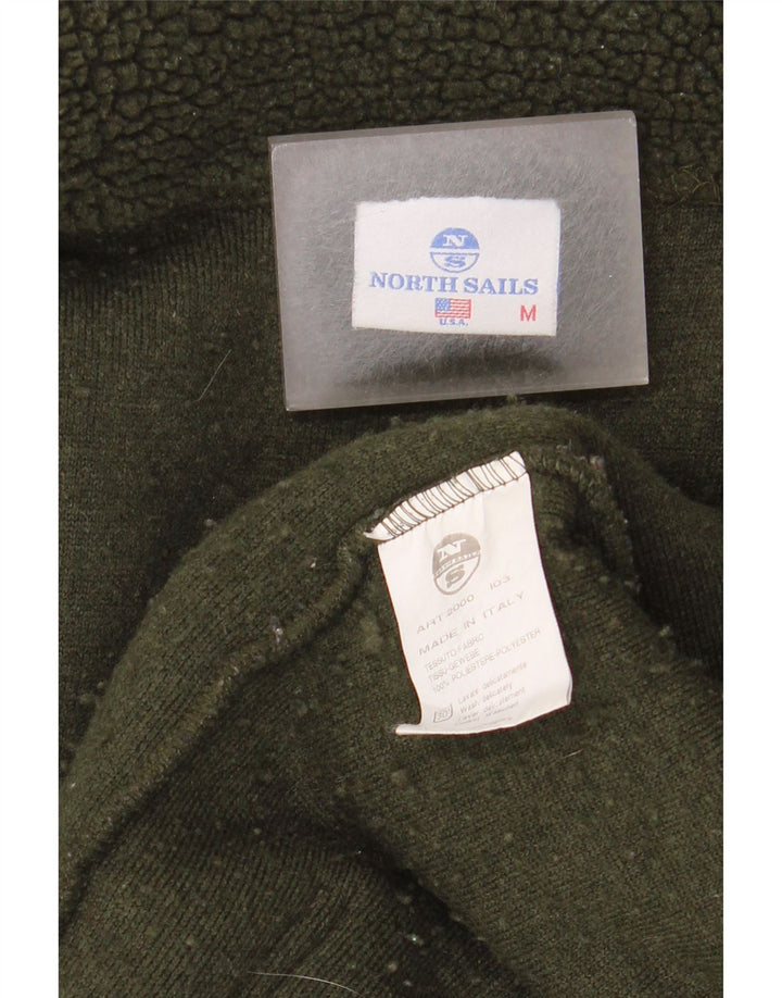 North Sails Ανδρικό γραφικό φλις μπουφάν UK 38 Medium Green Polyester