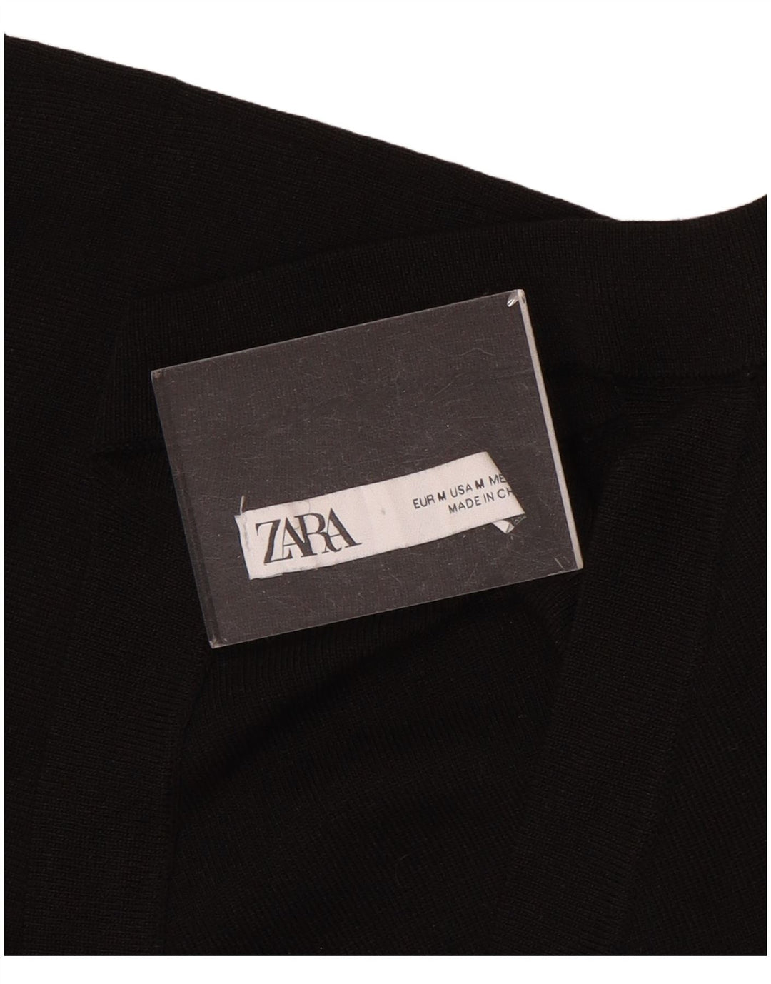 Zara Womens One Shoulder Bodycon Φόρεμα UK 12 Medium Black