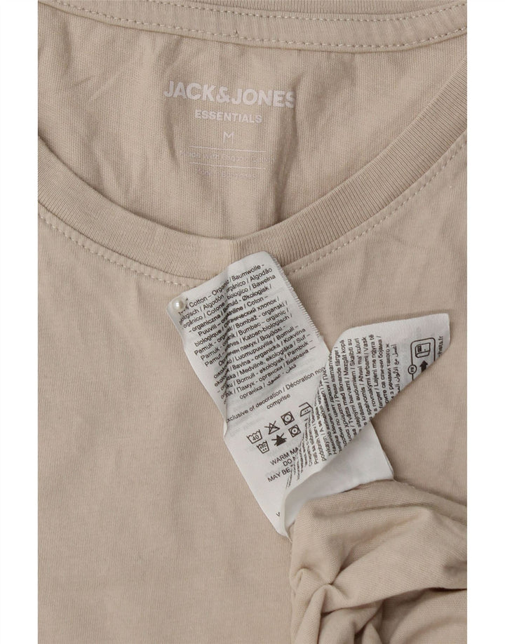 Ανδρικό T-Shirt JACK & JONES Τοπ μεσαίο μπεζ βαμβακερό