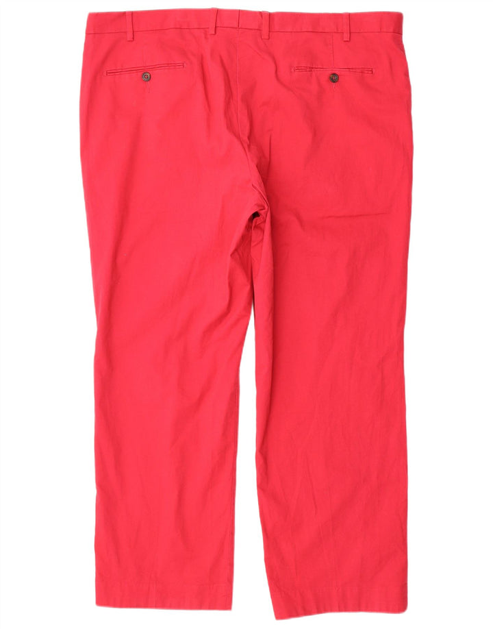 Marks & Spencer Γυναικείο ίσιο παντελόνι W42 L29 Κόκκινο βαμβακερό