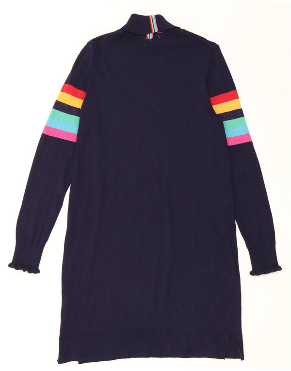 Joules Γυναικείο φόρεμα με ρολό λαιμόκοψη UK 10 Small Navy Blue ριγέ