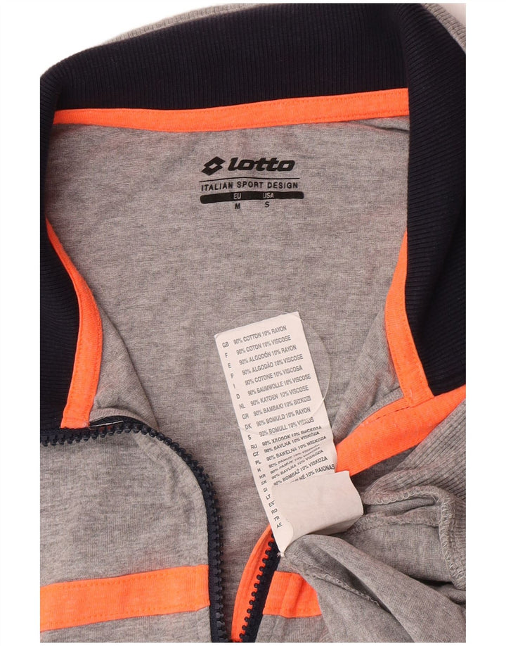 Ανδρική αθλητική φόρμα Lotto Top Jacket Small Grey Colourblock Βαμβακερό