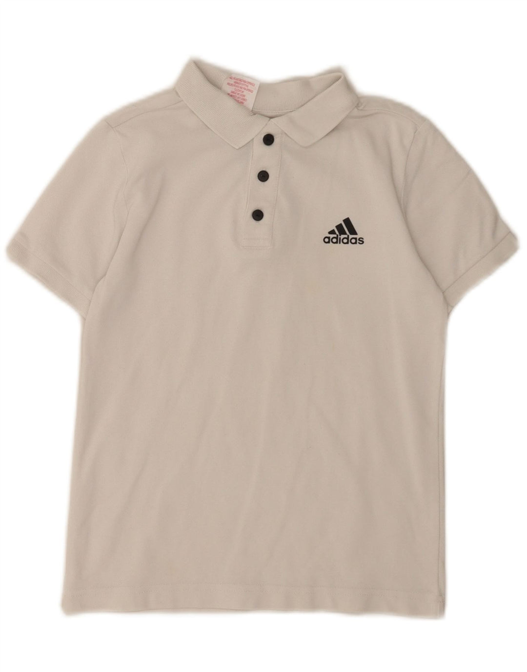 Adidas Boys Polo Μπλουζάκι 9-10 ετών Λευκό
