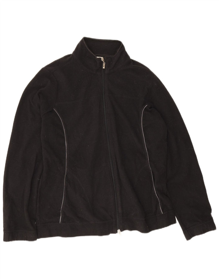Champion Γυναικείο Fleece Jacket UK 20 2XL Μαύρο