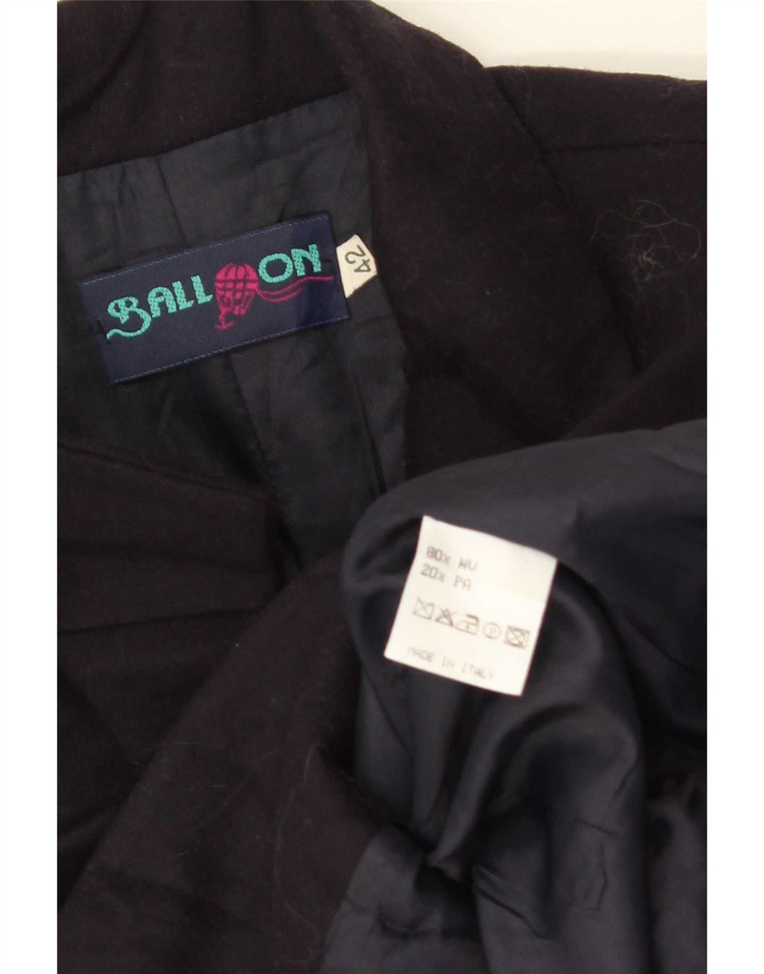 Μπαλάκι σε Γυναικείο Μπουφάν Blazer με 3 κουμπιά IT 42 Μεσαίων Μαλλί ναυτικό Μπλε παρθένο
