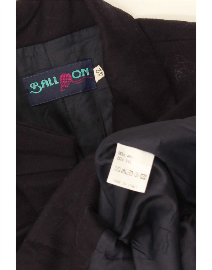 Μπαλάκι σε Γυναικείο Μπουφάν Blazer με 3 κουμπιά IT 42 Μεσαίων Μαλλί ναυτικό Μπλε παρθένο