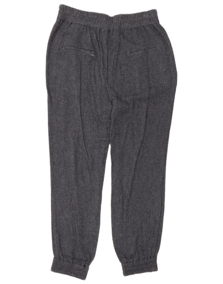 Zara Γυναικείο παντελόνι Jogger Medium W28 L27 Navy Blue ψαροκόκκαλο βισκόζη
