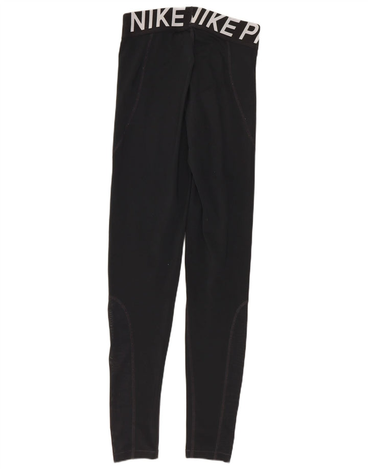Γυναικεία γραφικά κολάν Nike UK 8 Small Black Polyester