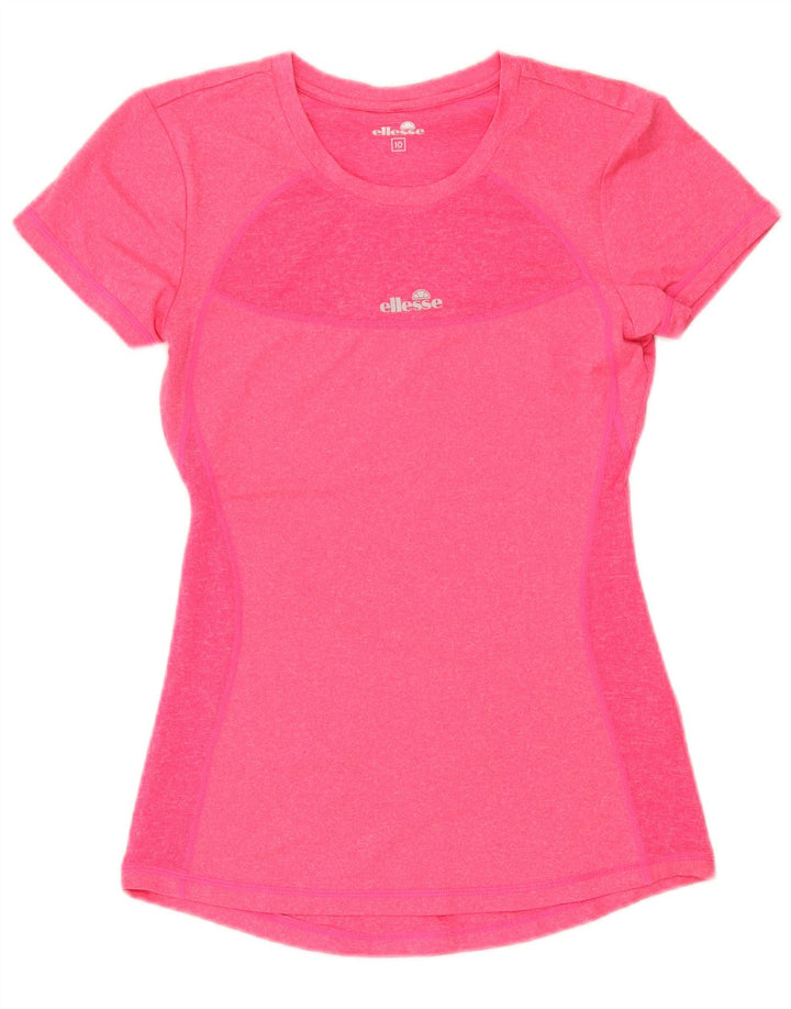 Ellesse Γυναικείο T-Shirt Top UK 10 Small Pink Polyester
