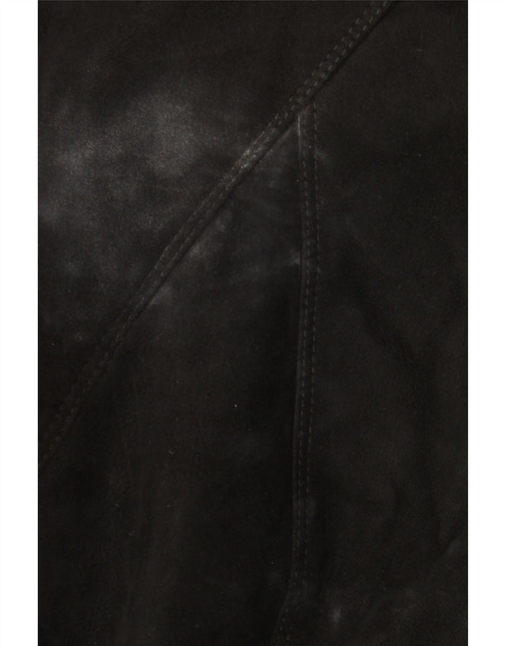 Vintage Γυναικείο Παλτό Shearling UK 18 XL Μαύρο