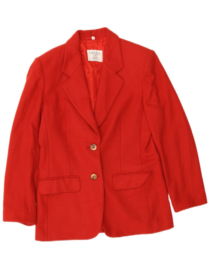 Nixmar By Lancetti Γυναικείο σακάκι 2 κουμπιών σακάκι IT 44 Medium Red
