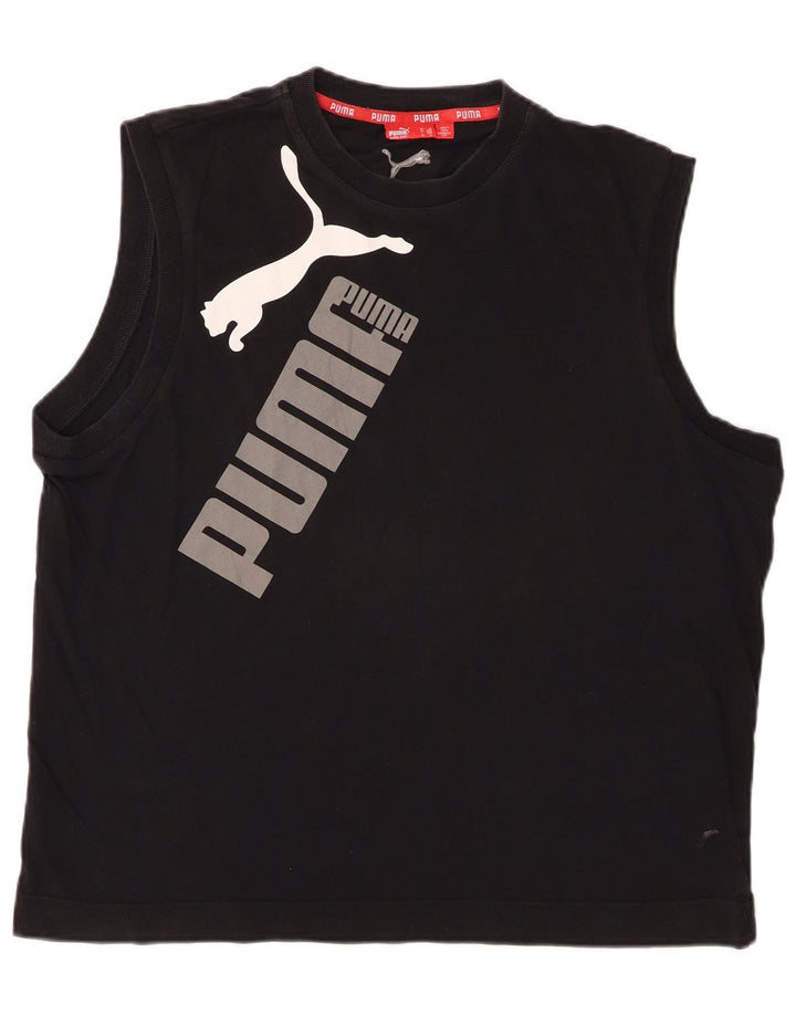 Ανδρικό γραφικό γιλέκο PUMA XL Μαύρο