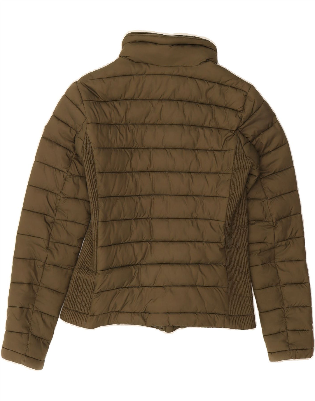 SUPERDRY Womens Padded Jacket UK 10 Small  Khaki Nylon Vintage Superdry and Second-Hand Superdry from Messina Hembry 