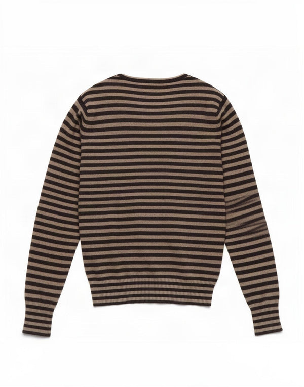 Γυναικείο Diesel Boat Neck Jumper UK 12 Medium Navy Blue ριγέ