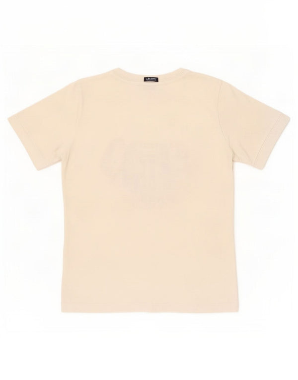 Champion Γυναικείο γραφικό T-Shirt Top UK 12 μεσαίο λευκό βαμβακερό