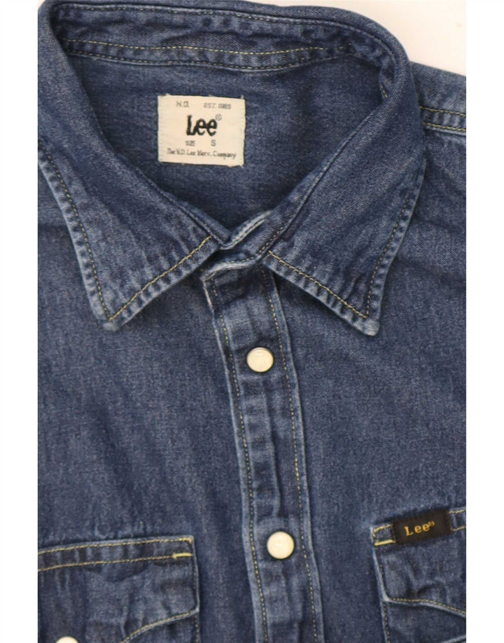 Ανδρικό τζιν πουκάμισο Lee Small Blue