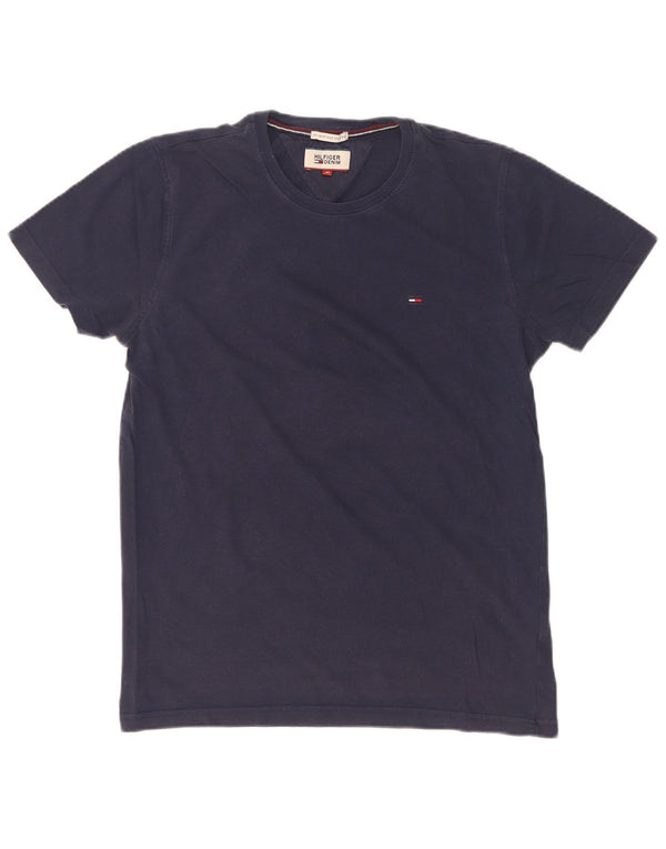 Γυναικείο γραφικό μπλουζάκι Tommy Hilfiger Top UK 12 μεσαίου μπλε βαμβακερό