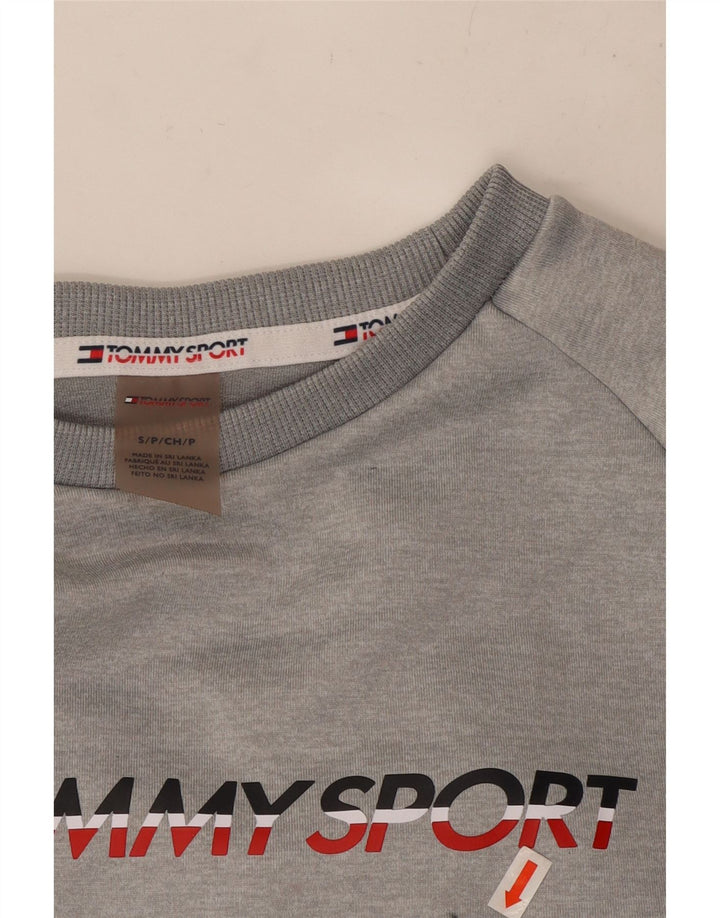 TOMMY HILFIGER Ανδρικό γραφικό φούτερ Jumper Small Grey Colourblock