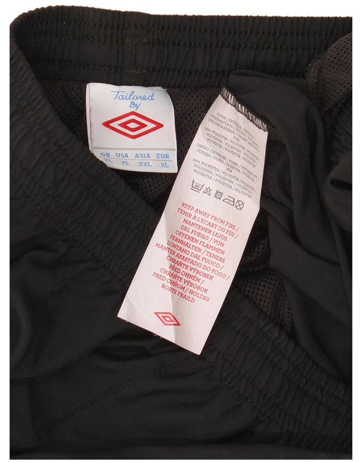 Ανδρικό αθλητικό σορτς Umbro XL μαύρο πολυεστέρα