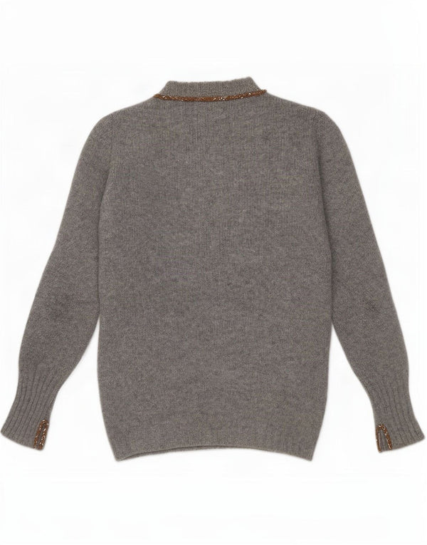 Γυναικείο πουλόβερ Liapull Crew Neck Jumper IT 40 Small Grey Cashmere