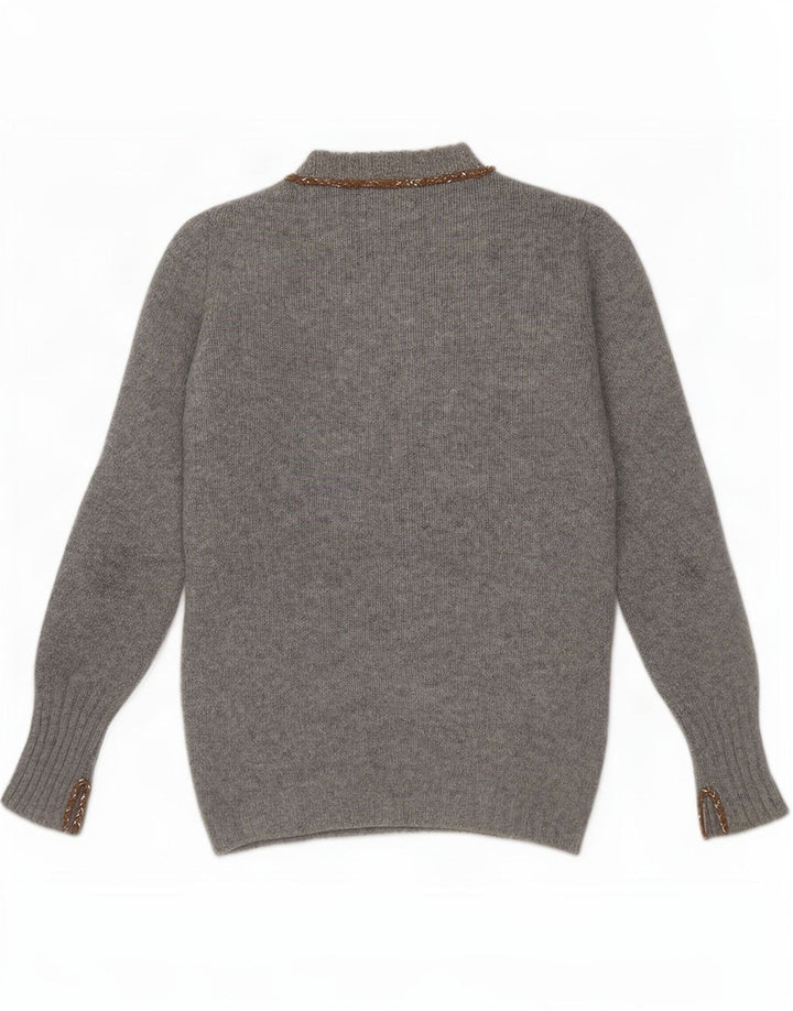 Γυναικείο πουλόβερ Liapull Crew Neck Jumper IT 40 Small Grey Cashmere