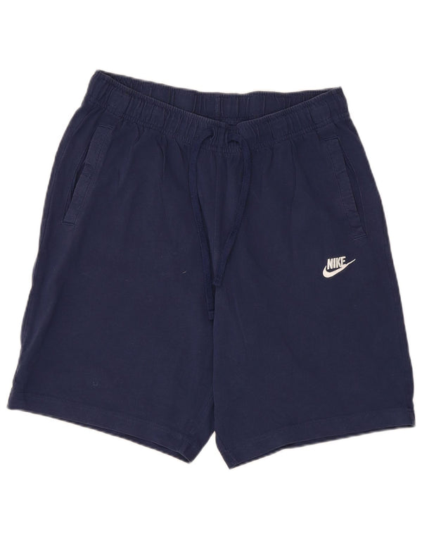 Ανδρικό αθλητικό σορτς Nike από μεσαίο μπλε ναυτικό βαμβακερό