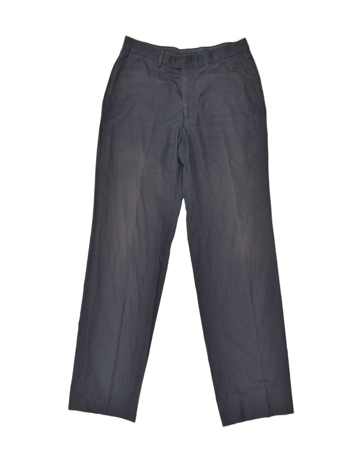 MASSIMO DUTTI Womens Chino Trousers EU 40 Medium W31 L33 Navy Blue Cotton | Vintage Massimo Dutti | Thrift | Second-Hand Massimo Dutti | Used Clothing | Messina Hembry 