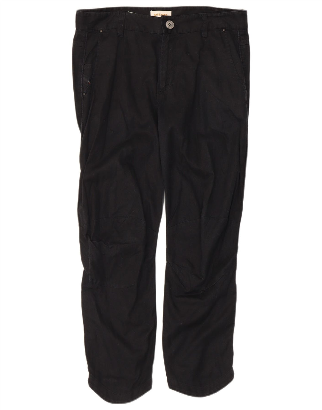 Diesel Γυναικείο Cropped Παντελόνι W32 L25 Μαύρο Βαμβακερό