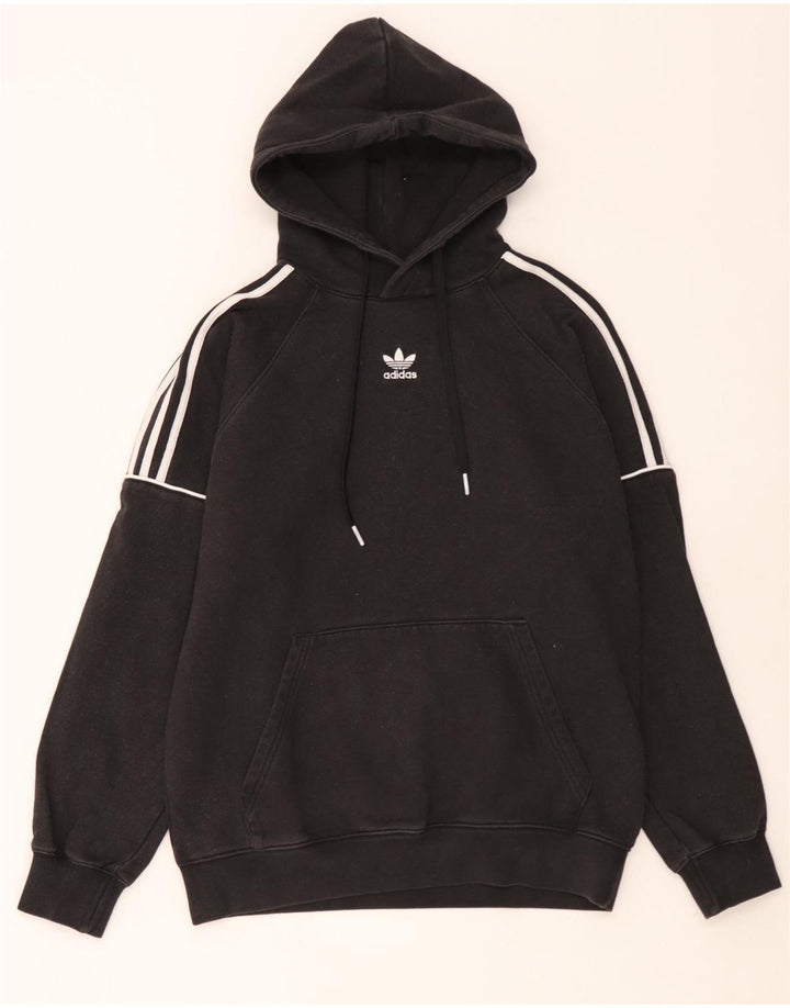 Ανδρικό φούτερ Adidas, μεσαίο μαύρο βαμβακερό