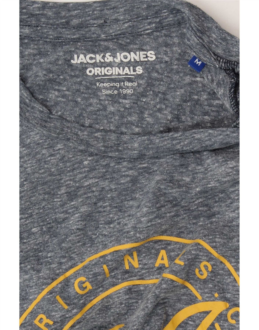 Ανδρικό γραφικό μπλουζάκι Jack & Jones Top Medium Blue Flecked