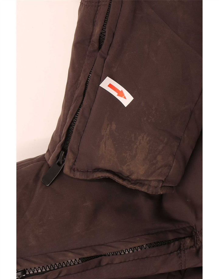 Zara Γυναικείο παλτό με κουκούλα UK 10 Small Grey Polyester