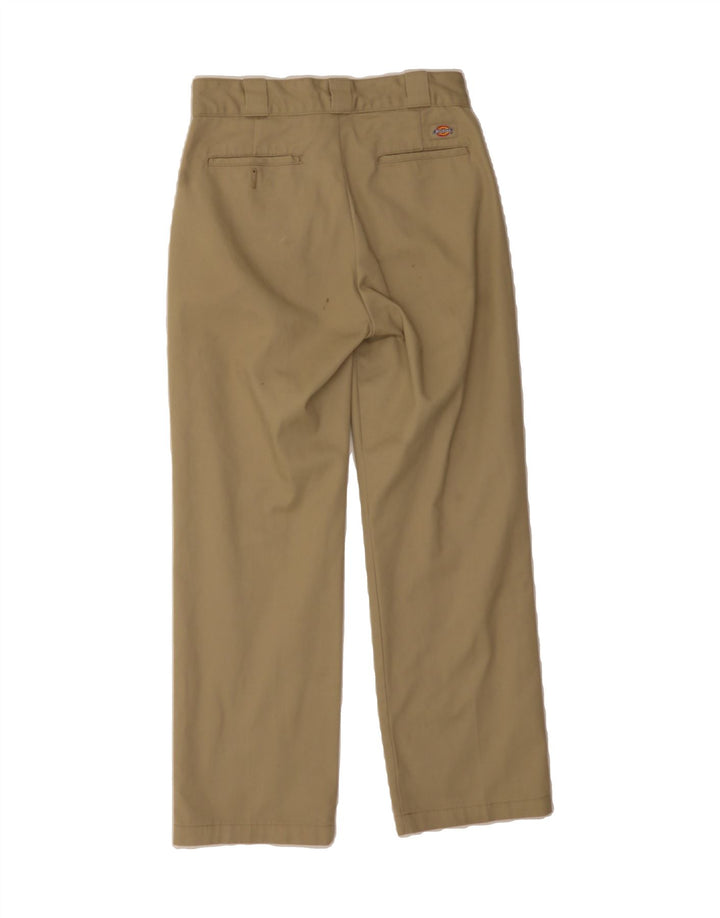 DICKIES Mens Straight Chino Trousers W28 L28 Brown Polyester Vintage Dickies and Second-Hand Dickies from Messina Hembry 