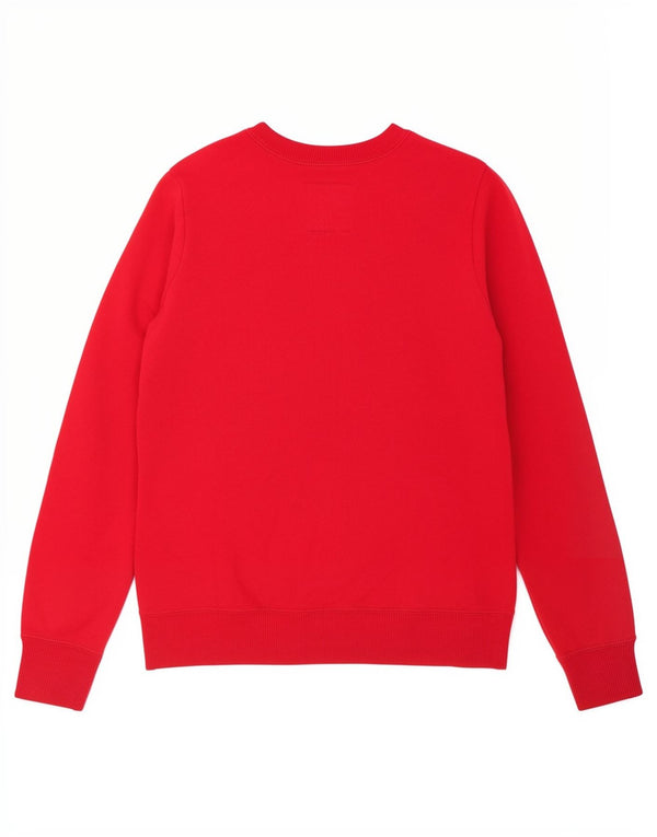 Γυναικεία φούτερ Hollister Graphic Jumper UK 8 Small Red Cotton