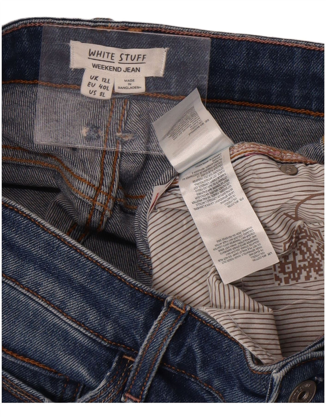 White Stuff Γυναικεία Weekend Slim Jeans UK 12 Medium W32 L31 Blue Cotton
