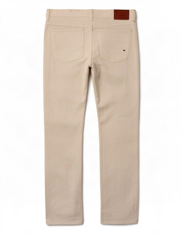 Tommy Hilfiger Ανδρικό τζιν Hudson Slim W34 L34 Λευκό βαμβακερό