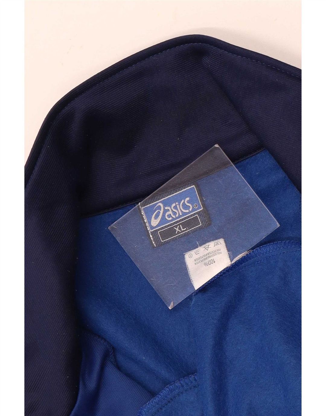 Ανδρική αθλητική φόρμα γραφικών Asics Top Jacket XL Blue Colourblock Polyester