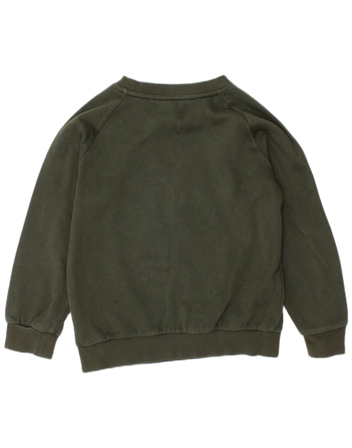 ADIDAS Γραφικό Φούτερ για Αγόρια Jumper 6-7 ετών Χακί βαμβακερό