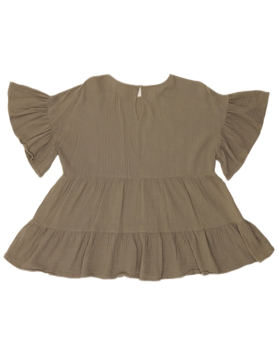 Γυναικεία μπλούζα French Connection Oversized Top UK 8 Small Khaki Cotton