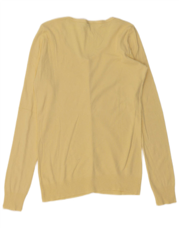 Γυναικείο πουλόβερ Benetton Cardigan UK 10 Small Yellow