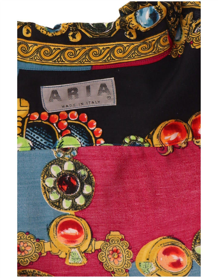 Γυναικείο πουκάμισο ARIA Abstract Pattern Μπλούζα UK 18 XL Πολύχρωμο