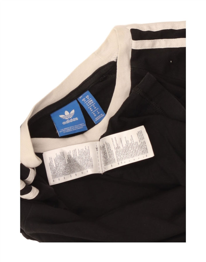 Ανδρικό T-Shirt Adidas Τοπ μεσαίο μαύρο βαμβακερό