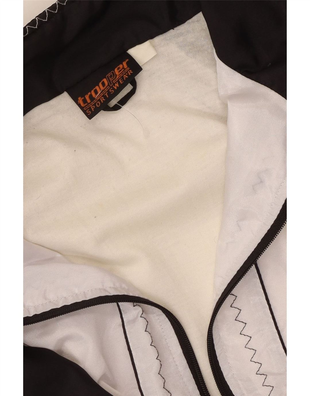 Trooper Womens Windbreaker Jacket UK 20 2XL White Colourblock