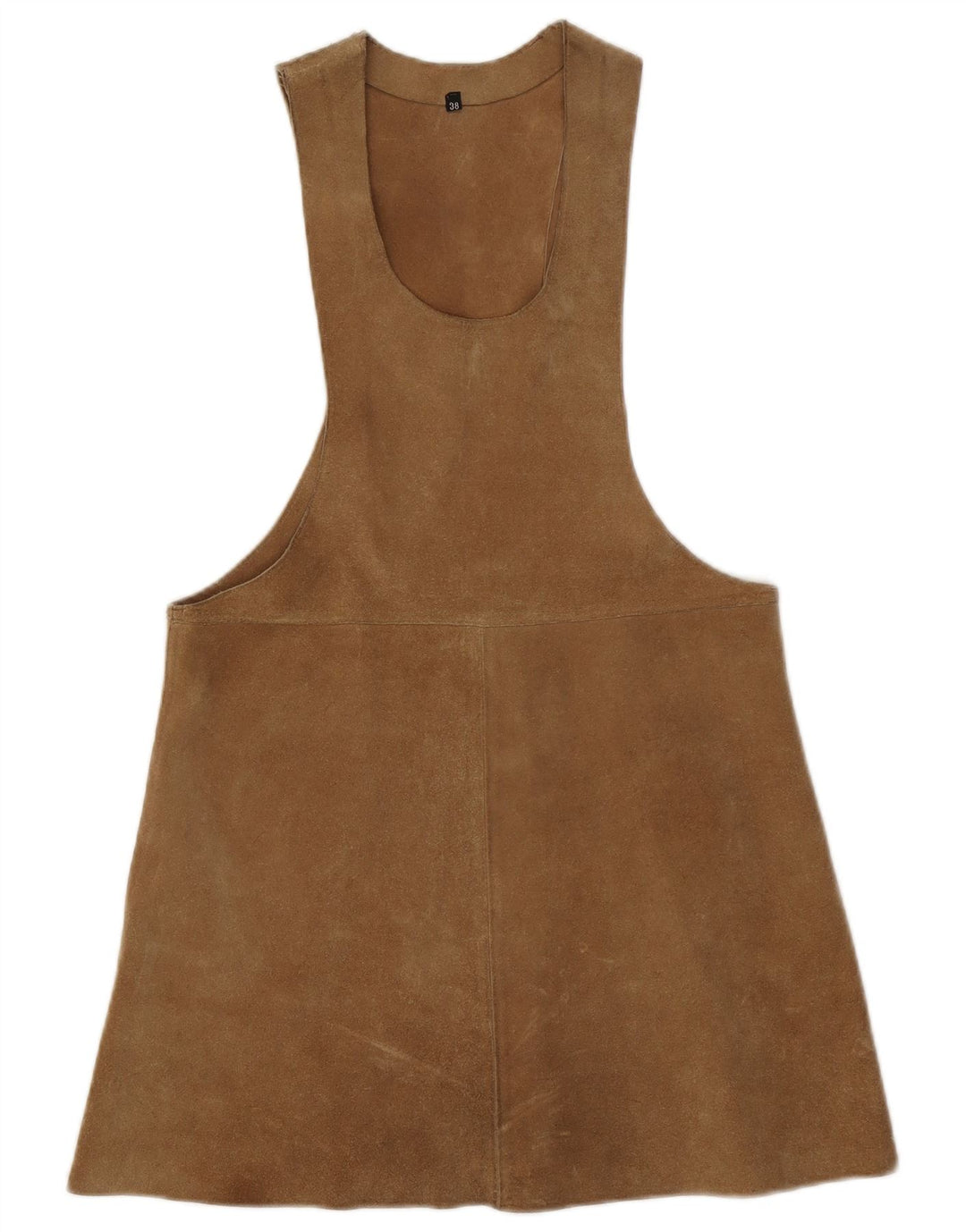 Vintage γυναικείο καστόρι Pinafore φόρεμα EU 38 Μεσαίο καφέ