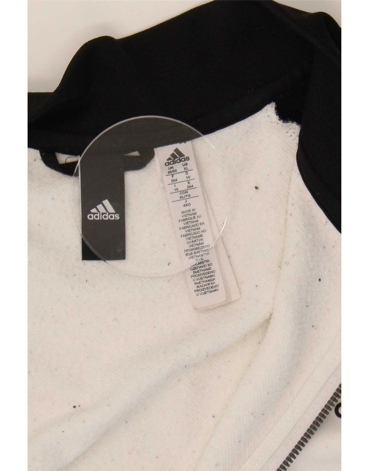 Ανδρική φόρμα Adidas Top Jacket UK 48/50 XL White Colourblock Polyester