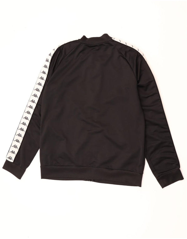 Ανδρική φόρμα γραφική Kappa Top Jacket XL Μαύρο πολυεστέρα