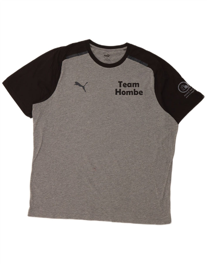 Ανδρικό γραφικό T-Shirt PUMA Top XL Grey Colourblock