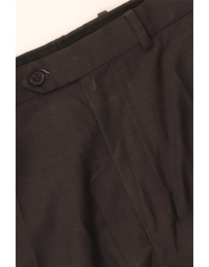Ανδρικό ίσιο παντελόνι Marks & Spencer W36 L31 Γκρι μαλλί